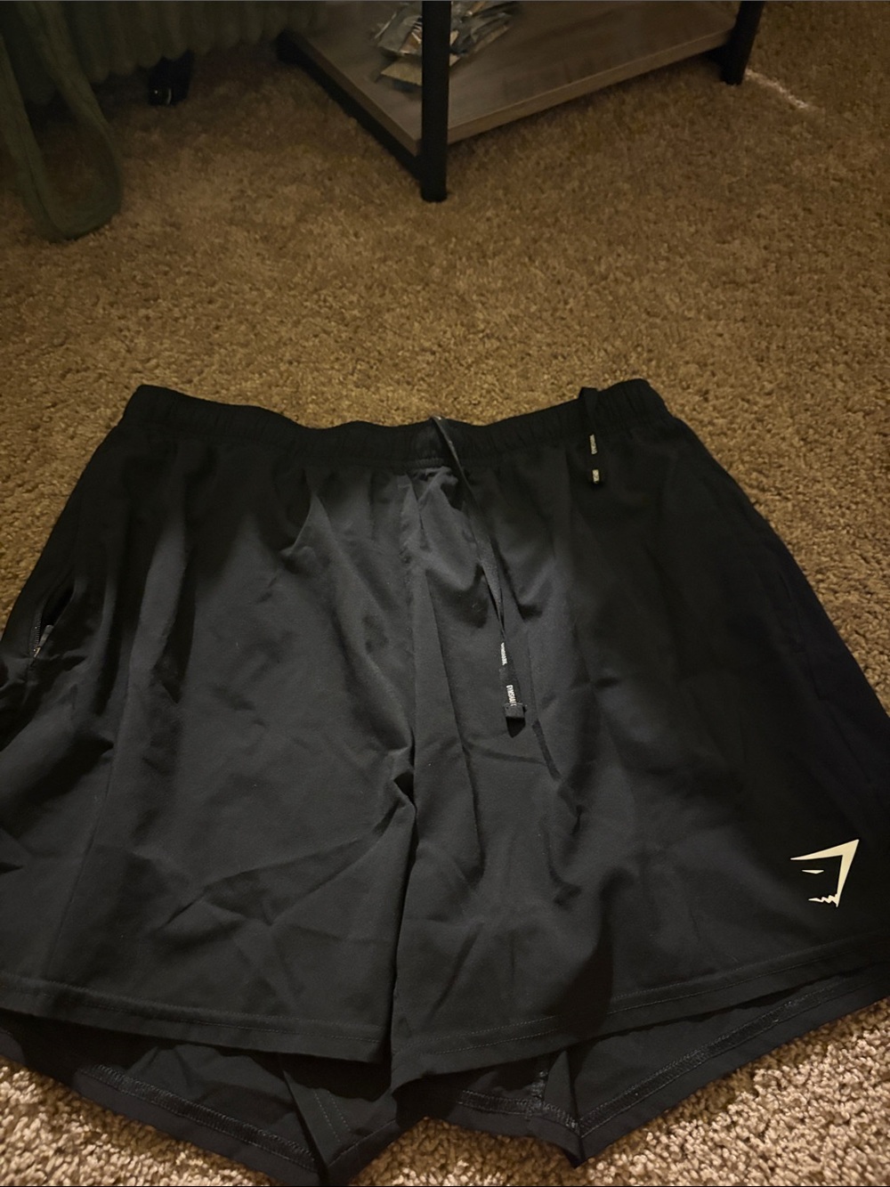 Gymshark Black Men's Training Shorts with Inner Liner